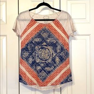 Lucky Brand Red, White & Blue Top